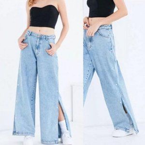 BDG Retro 90s Wide Leg Tear Away Denim Jeans